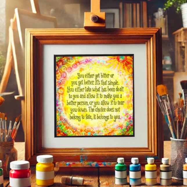 Impression Photo Plutôt amer ou mieux l'inspiritisme jaune (Créateur téléchargé)