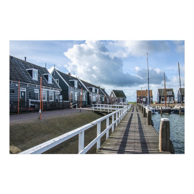 Impression Photo Poche en bois à Marken, Pays-Bas (Devant)