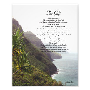 Impression Photo Poème d'amour Hawaïen