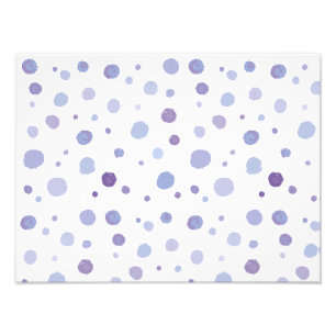 Impression Photo pois peints à la main
