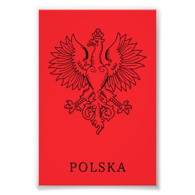 Impression Photo Poland's White Eagle Contemporary State Emblem  (Devant)
