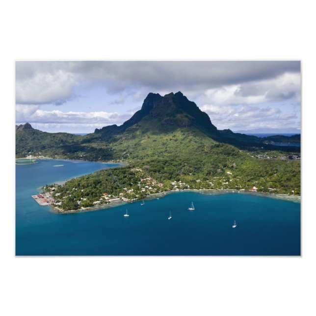 Impression Photo Polynésie française, Bora Bora. Vue aérienne de (Devant)