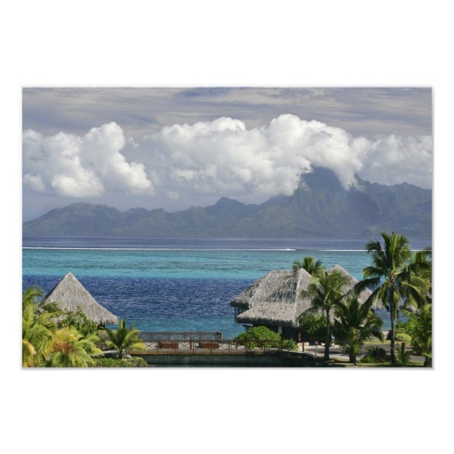 Impression Photo Polynésie française, Moorea. Vue de l'île (Devant)