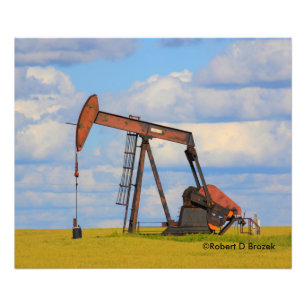 Impression Photo Pompe de puits de pétrole du Kansas avec