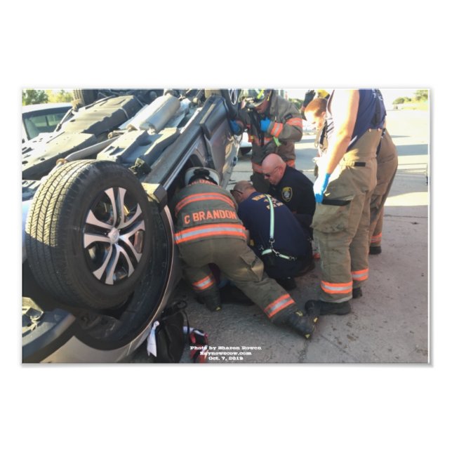 Impression Photo pompiers de Newkirk (Devant)