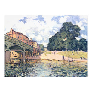Impression Photo Pont Alfred Sisley Hampton Court