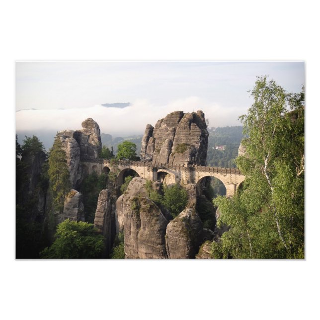 Impression Photo Pont Bastei en Allemagne (Devant)
