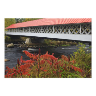 Impression Photo pont couvert Ashuelot de 159 pieds enjambant