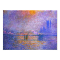 Pont croisé Monet Charing Imprimer