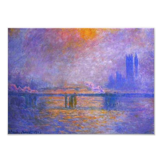 Impression Photo Pont croisé Monet Charing Imprimer (Devant)