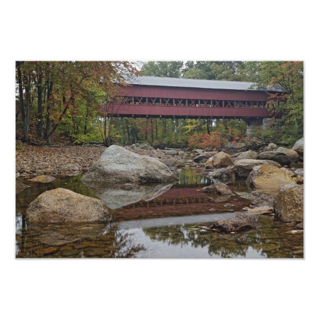 Impression Photo Pont d'Albany, juste au large du Kancamagus (Devant)