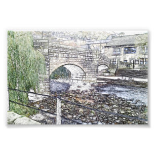 Impression Photo Pont de bât packhorse à Hebden Bridge