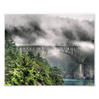Impression Photo Pont de brouillard un