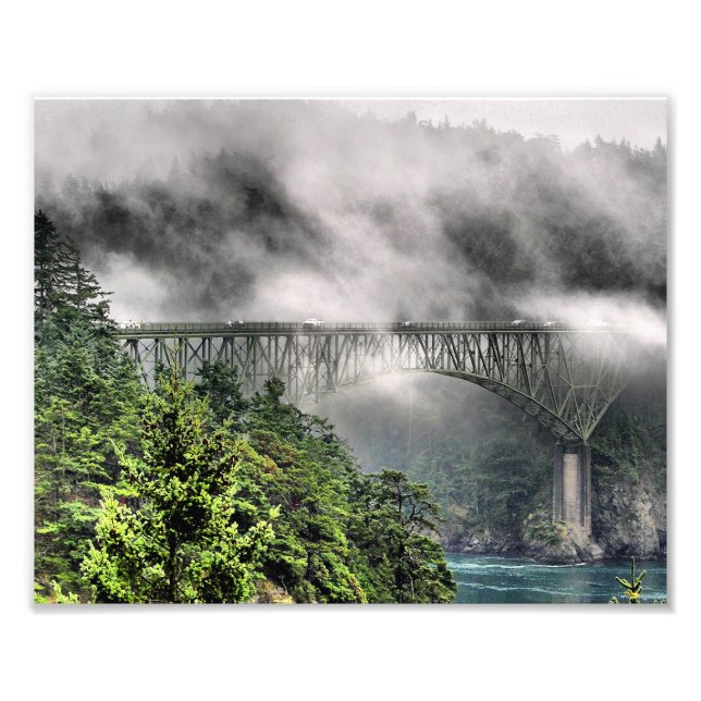 Impression Photo Pont de brouillard un (Devant)
