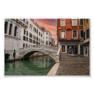 Impression Photo Pont de Canonica Venise Italie