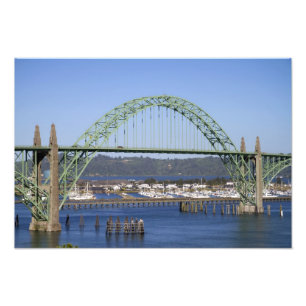 Impression Photo Pont de la baie de Yaquina enjambant la baie de Ya