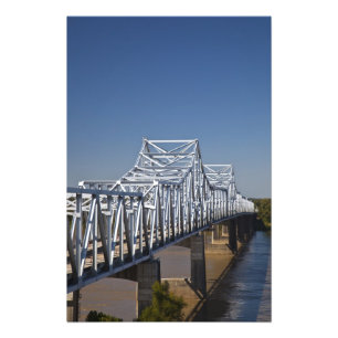 Impression Photo pont de l'autoroute I-20 sur le fleuve Mississippi