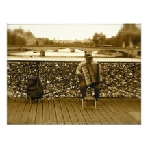 Pont des Arts : Le pont Love Lock, Paris