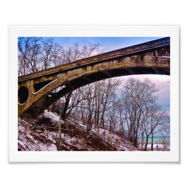 Impression Photo Pont d'hiver (Devant)