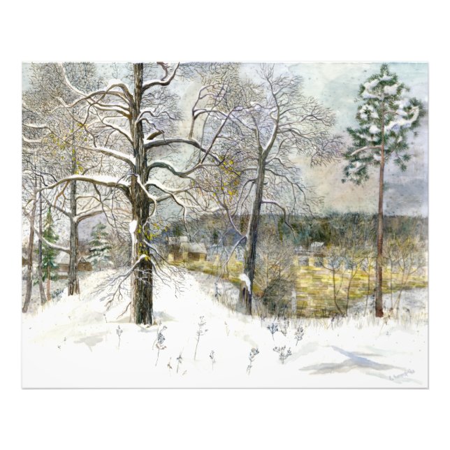 Impression Photo pont d'hiver (Devant)