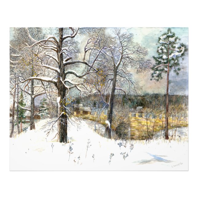 Impression Photo pont d'hiver (Devant)