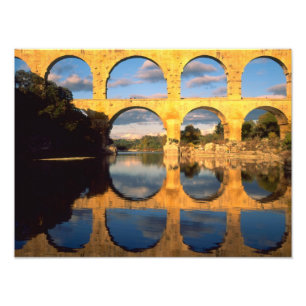 Impression Photo Pont du Gard, Gardon River, Gard, Languedoc,