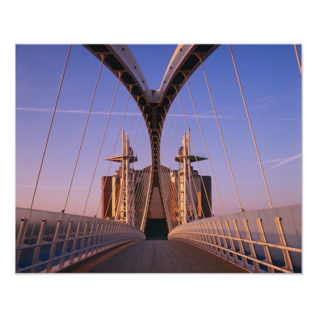 Impression Photo Pont du Millénaire, Centre Lowry, Salford (Devant)