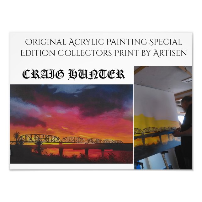 Impression Photo Pont ferroviaire de Parker Arizona (Devant)