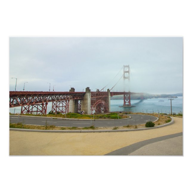 Impression Photo Pont Golden Gate Brouillard San Francisco (Devant)