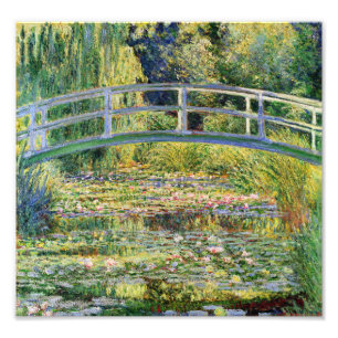 Impression Photo Pont japonais de Monet avec la copie de nénuphars