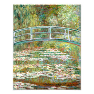 Impression Photo Pont sur l'étang de Nymphéas Claude Monet