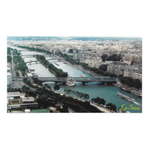 Impression Photo Ponts au-dessus de la rivière la Seine