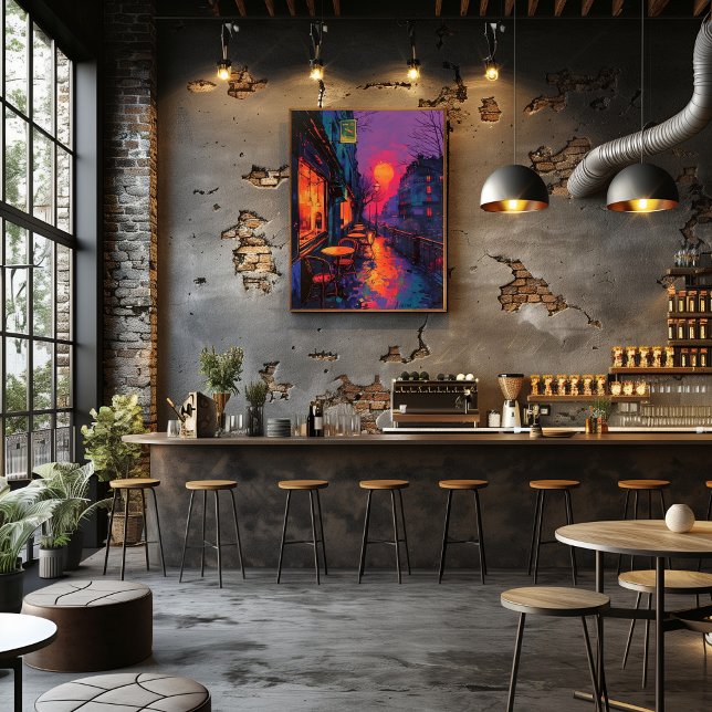 Impression Photo Pop Art: Café Nocturno en París (Créateur téléchargé)