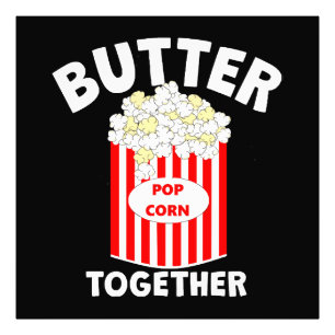 Impression Photo Popcorn de film ensemble BUTTER