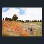 Impression Photo Poppies Monet<br><div class="desc">Monet Poppies imprimer. Huile sur toile de 1873. Coquelicots ou Red Poppies, l'une des peintures les plus célèbres et les plus aimées de Monet, présente deux femmes qui marchent avec leurs enfants dans un champ ensoleillé de fleurs de pavot rouge. Un joli cadeau pour les amateurs de Monet, de peintures...</div>