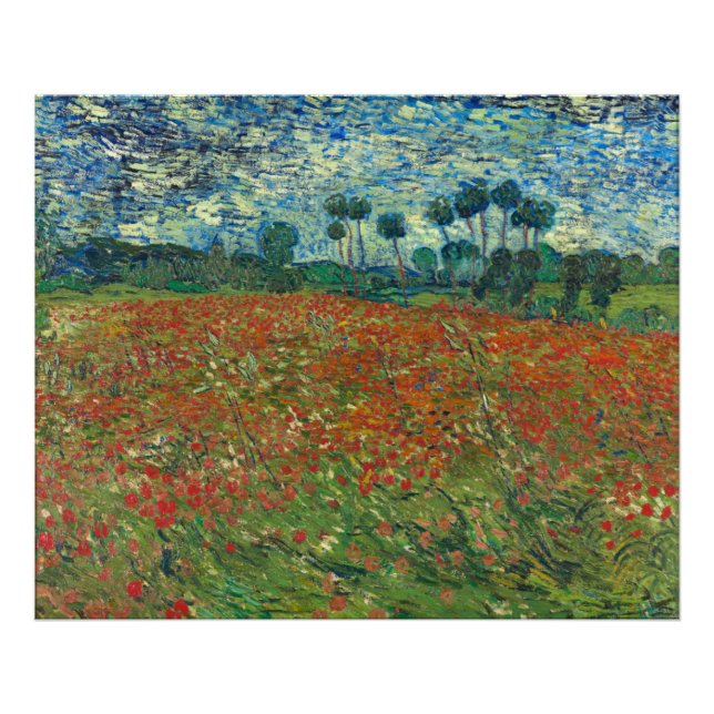 Impression Photo Poppy Field Vincent Van Gogh (Devant)