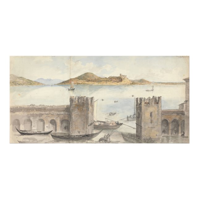Impression Photo Port d'Arona (1795) Charles Gore (Devant)