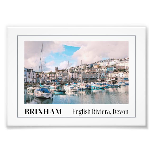 Impression Photo Port de Brixham, Riviera anglaise, Devon (Devant)