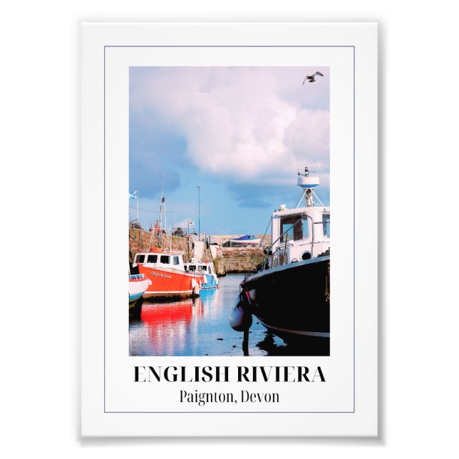 Impression Photo Port de Paignton, Riviera anglaise, Devon (Devant)