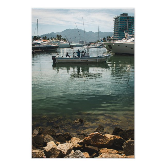 Impression Photo Port de Puerto Vallarta (Devant)