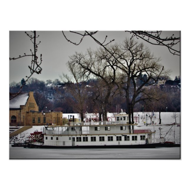 Impression Photo "Port de St. Paul Riverboat" (Devant)