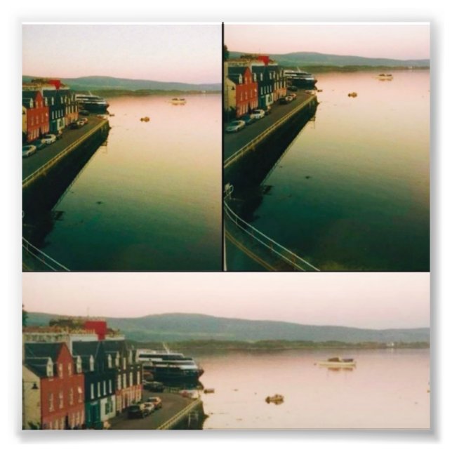 Impression Photo Port de Tobermory, île de Mull, Écosse (Devant)