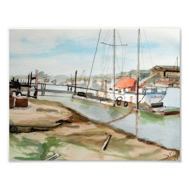 Impression Photo Port de Walberswick Suffolk (Devant)