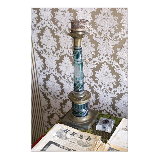 Impression Photo Porte-bougie en verre vintage (Devant)