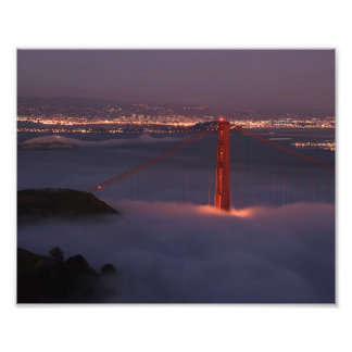 Impression Photo Porte d'or recouverte de brouillard