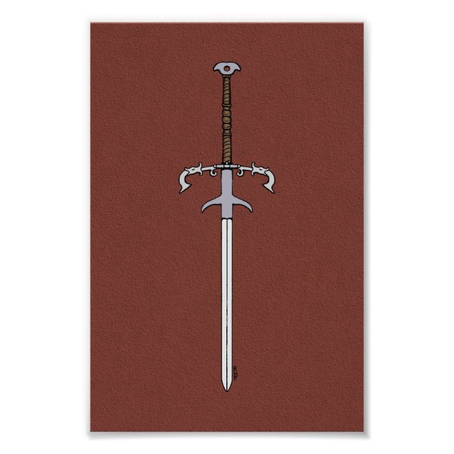 Impression Photo Porte du 16e siècle / Épée Processionnelle (Devant)