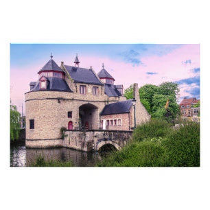 Impression Photo Porte historique de la ville à Bruges