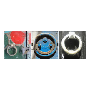 Impression Photo Porte Knocker dans le Labyrinthe, Barcelone