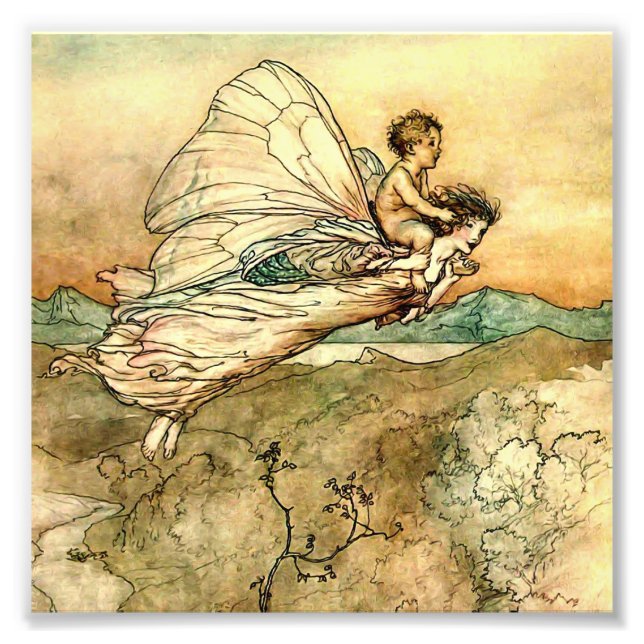 Impression Photo “Porte l'enfant changé” Art fairiesque par Arthur  (Devant)