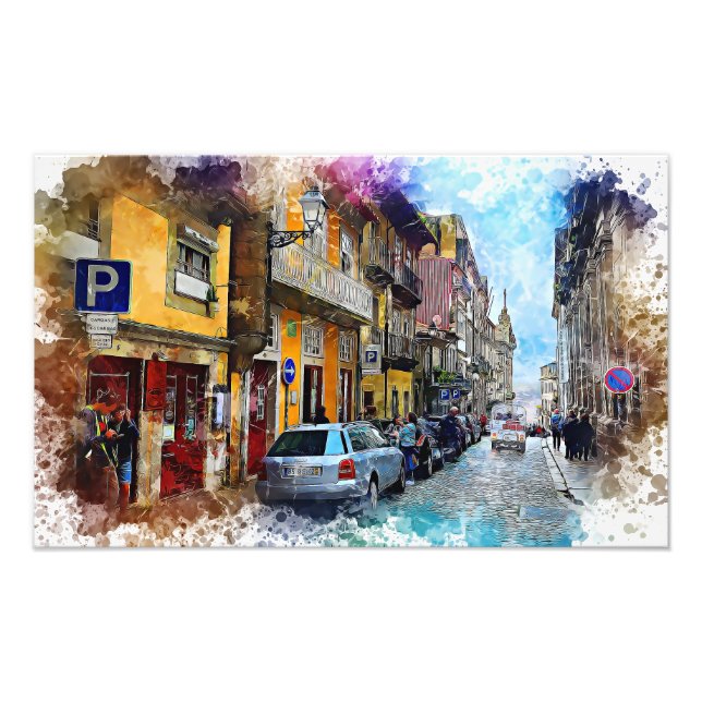 Impression Photo Porto Streets Portugal (Devant)